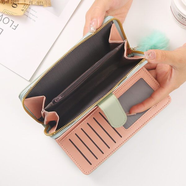 Women's Long Niche Design Wallet – Crossbody PU Leather Clutch for Daily Style | 7 Trendy Colors - Image 9