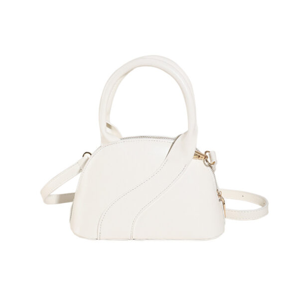 Textured Shell Bag – Trendy PU Handbag with Phone Compartment - Image 3