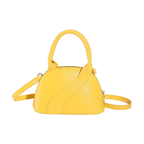 Textured Shell Bag – Trendy PU Handbag with Phone Compartment - Image 6