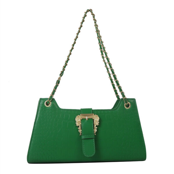 Women's Casual Crossbody Bag – Trendy Square Shoulder Bag with Chain Strap | PU Leather, Street Style - Image 9