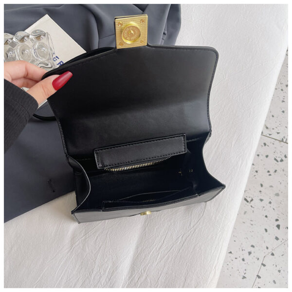 Stone Pattern & Crocodile Stitch Crossbody Bag – Women’s Medium-Soft PU Leather Shoulder Purse for Daily Use - Image 9
