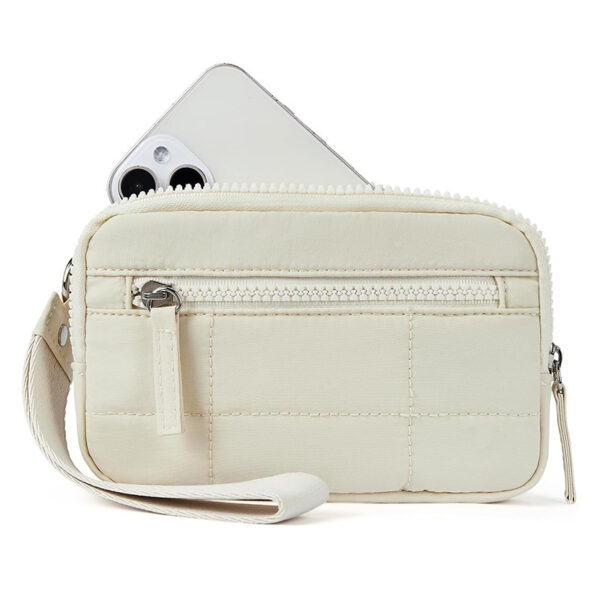 Anti-Theft RFID Wrist Wallet – Quilted Nylon Women’s Wristband Purse with Card Protection - Image 8