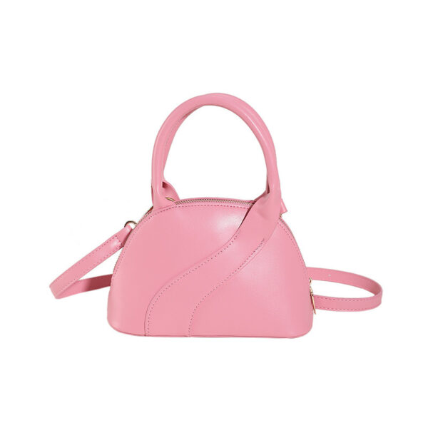 Textured Shell Bag – Trendy PU Handbag with Phone Compartment - Image 7