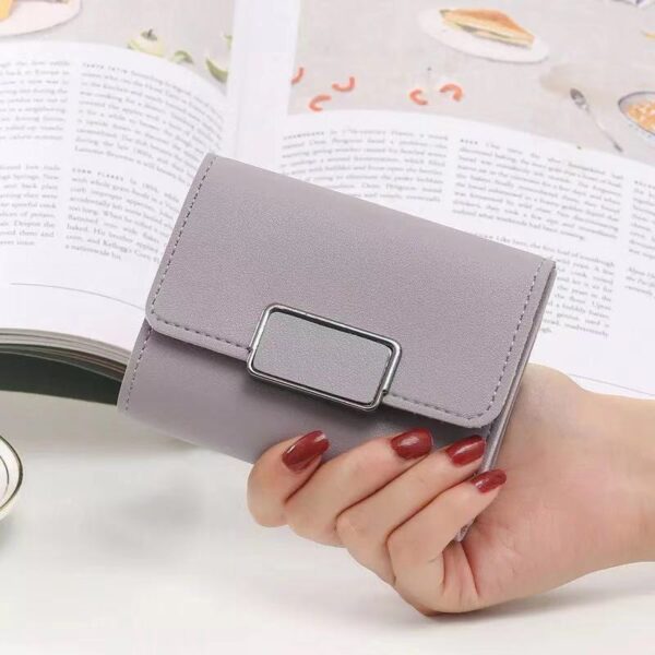 Plaid Fashion Wallet – Compact PU Leather Clutch with Multi-Compartment Organizer - Image 7