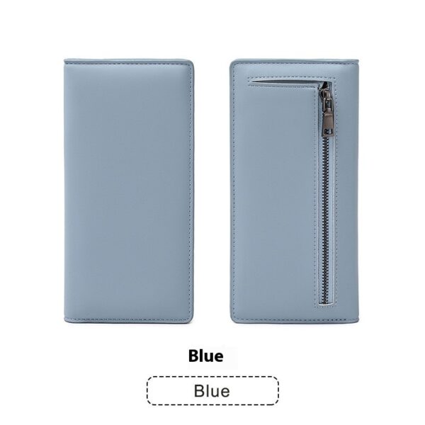 Women's Long Wallet with Zipper & Buckle Closure – Waterproof Anti-Theft PU Purse | Ultra-Light Design - Image 3