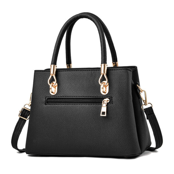 Autumn-Winter Litchi Pattern Messenger Bag – Stylish PU Leather Shoulder Bag for Business Commute with Multi-Pockets - Image 7
