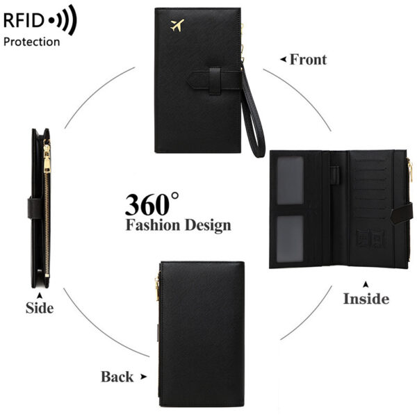 RFID-Blocking Travel Wallet – Anti-Theft Passport Holder with Waterproof Design for Men & Women - Image 8