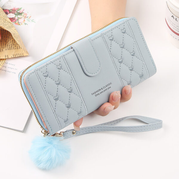 Women's Long Niche Design Wallet – Crossbody PU Leather Clutch for Daily Style | 7 Trendy Colors - Image 10