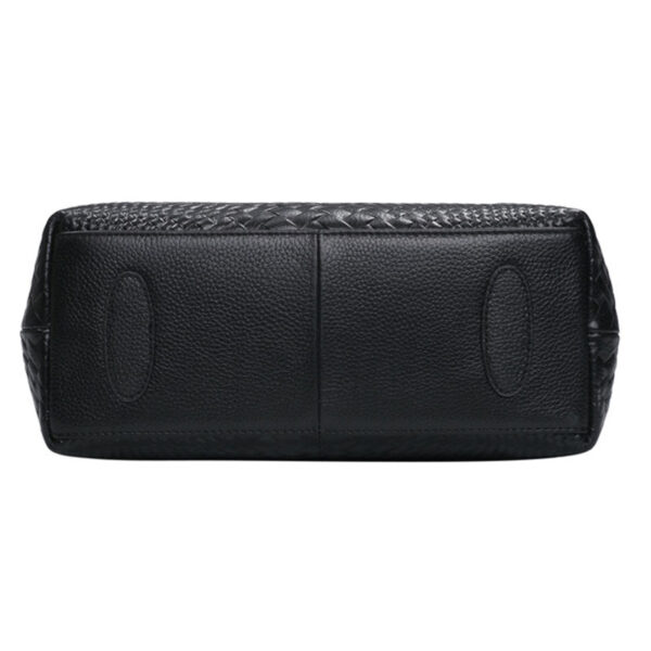 Genuine Leather Crossbody Bag – Woven Embossed Messenger Bag for Women with Multi-Compartment Design | Street Style & Daily Use - Image 9