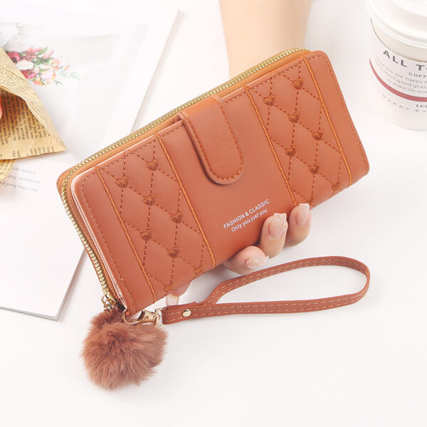Women's Long Niche Design Wallet – Crossbody PU Leather Clutch for Daily Style | 7 Trendy Colors - Image 2