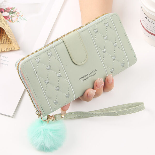 Women's Long Niche Design Wallet – Crossbody PU Leather Clutch for Daily Style | 7 Trendy Colors - Image 5