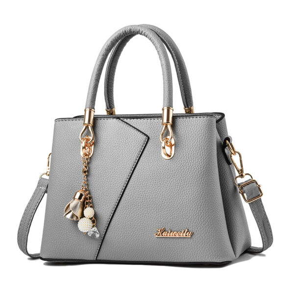 Autumn-Winter Litchi Pattern Messenger Bag – Stylish PU Leather Shoulder Bag for Business Commute with Multi-Pockets - Image 2