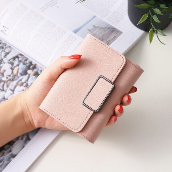 Plaid Fashion Wallet – Compact PU Leather Clutch with Multi-Compartment Organizer - Image 9