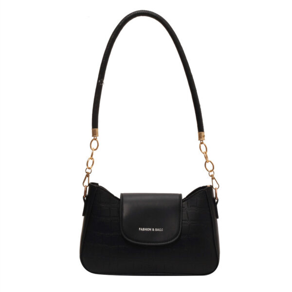 French-Inspired Personalized Messenger Bag – Stylish All-Match Soft PU Shoulder Bag with Chain Strap | Urban Multi-Pocket Design - Image 3