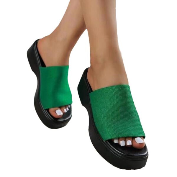 Women's Wedge Platform Slippers – All-Match Round-Toe Sandals | European & American Style - Image 6