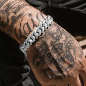 Cuban Link Bracelet – Hip Hop Jewelry Geometric Unisex Chain with Full CZ Stones | Gold, Silver, Rose Gold
