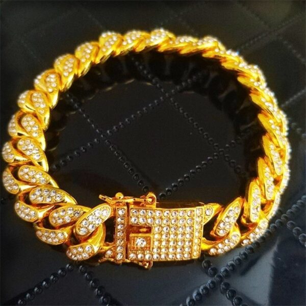 Cuban Link Bracelet – Hip Hop Jewelry Geometric Unisex Chain with Full CZ Stones | Gold, Silver, Rose Gold - Image 7