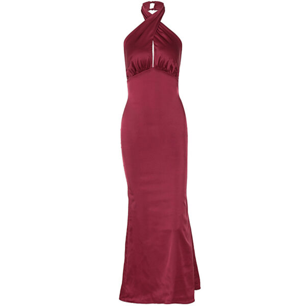 Summer Backless Lace-Up Dress – Sleeveless Hipster Street Style Mid Waist Long Skirt - Image 6