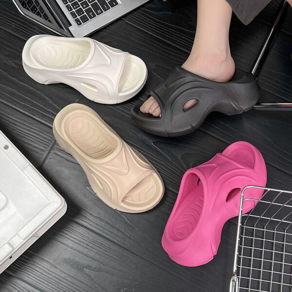 Non-Slip Bathroom & Outdoor Sandals – Deodorant Ergonomic Slippers with Thick Soft EVA Sole | Shock Absorption, Fashion Design - Image 6