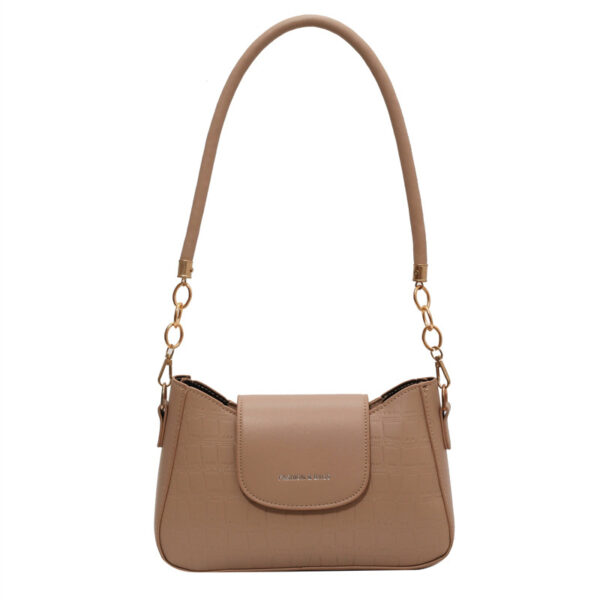 French-Inspired Personalized Messenger Bag – Stylish All-Match Soft PU Shoulder Bag with Chain Strap | Urban Multi-Pocket Design - Image 5