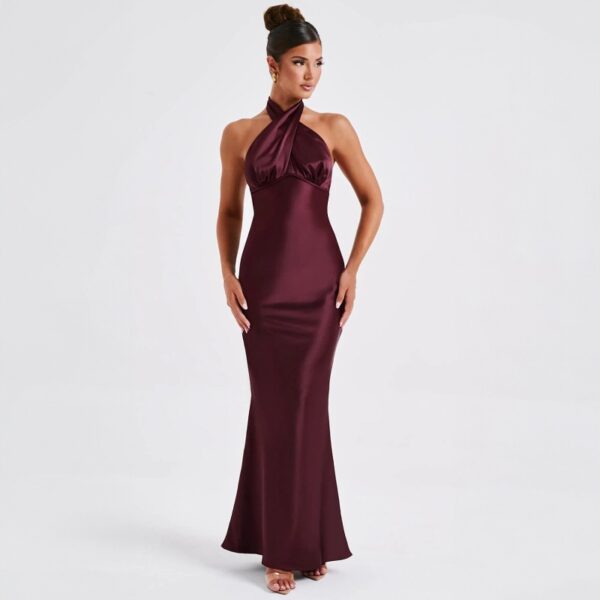 Summer Backless Lace-Up Dress – Sleeveless Hipster Street Style Mid Waist Long Skirt - Image 7