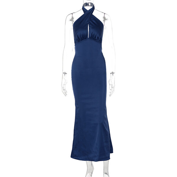 Summer Backless Lace-Up Dress – Sleeveless Hipster Street Style Mid Waist Long Skirt - Image 5