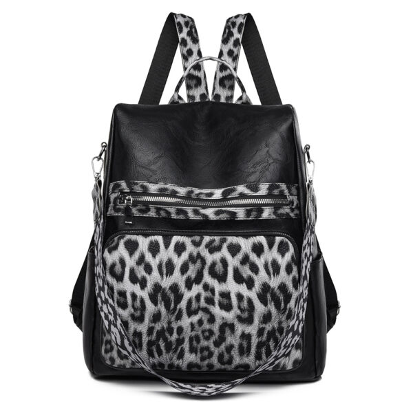 Vintage Retro Backpack – Large Capacity Anti-Theft Commute Bag with Multiple Pockets | Soft PU Travel Backpack for Work & Travel - Image 7
