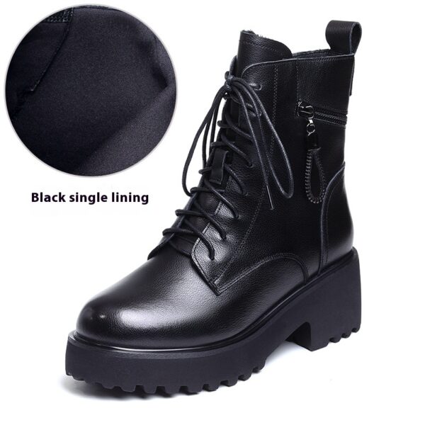 Women's Thick-Soled Winter Boots – Fluffy Snow Boots with PU Upper & Warm Lining | Height-Boosting - Image 2