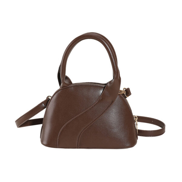 Textured Shell Bag – Trendy PU Handbag with Phone Compartment - Image 4
