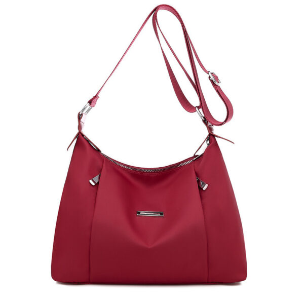 Crossbody Bag – Lightweight Oxford Cloth Shoulder Bag with Horizontal Square Design - Image 3