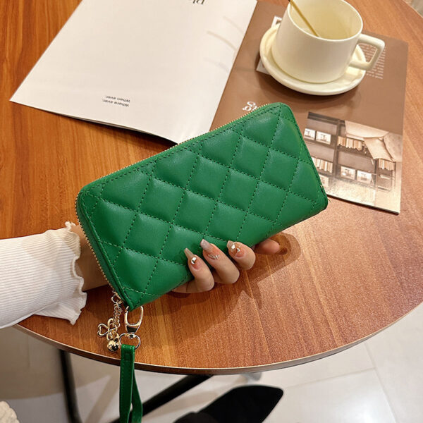 Rhombus Geometric Wallet – Women’s Stylish Long European & American Fashion PVC Clutch | Wear-Resistant, Multi-Color Patterns - Image 6