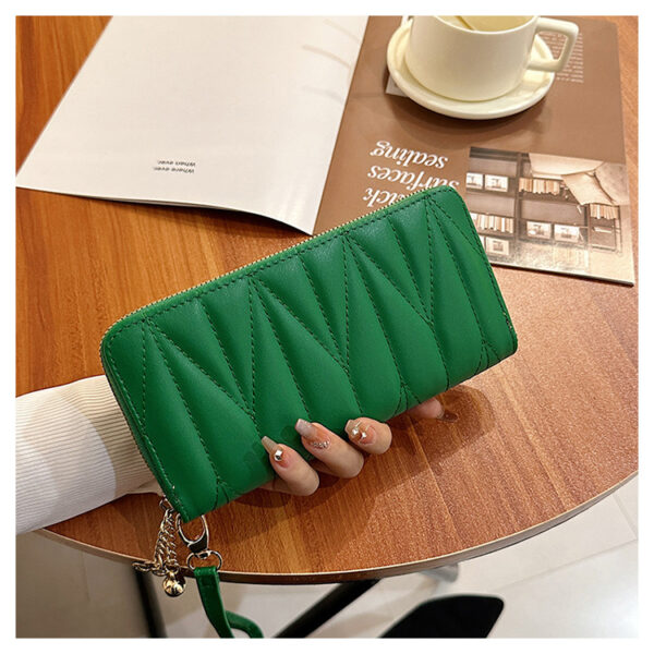 Rhombus Geometric Wallet – Women’s Stylish Long European & American Fashion PVC Clutch | Wear-Resistant, Multi-Color Patterns - Image 9