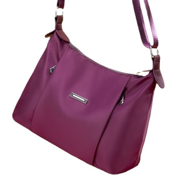 Crossbody Bag – Lightweight Oxford Cloth Shoulder Bag with Horizontal Square Design - Image 6