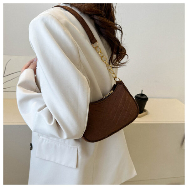 Simple Messenger Bag – Large Capacity Soft Felt Shoulder Bag - Image 6