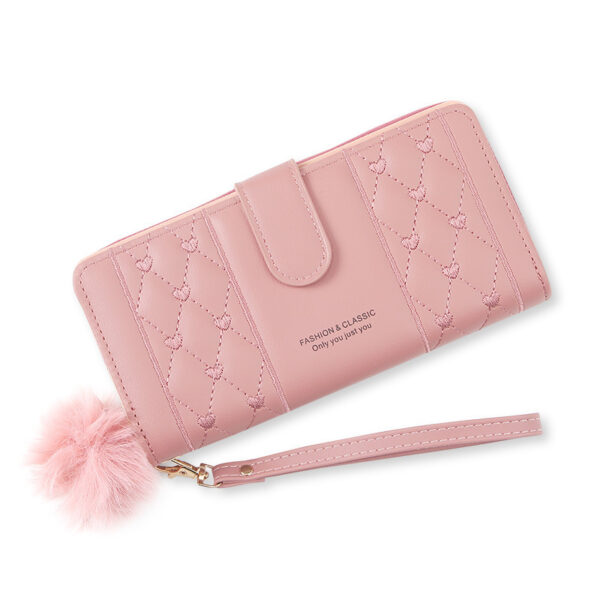 Women's Long Niche Design Wallet – Crossbody PU Leather Clutch for Daily Style | 7 Trendy Colors - Image 3