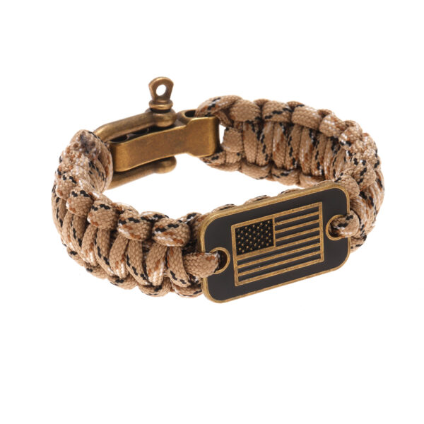 Outdoor Survival Paracord Bracelet – Unisex Adjustable Emergency Bracelet with Zinc Alloy Clasp & Artificial Leather - Image 7