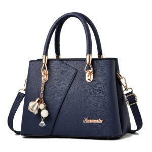 Autumn-Winter Litchi Pattern Messenger Bag – Stylish PU Leather Shoulder Bag for Business Commute with Multi-Pockets