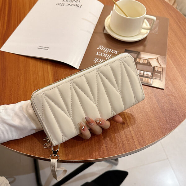 Rhombus Geometric Wallet – Women’s Stylish Long European & American Fashion PVC Clutch | Wear-Resistant, Multi-Color Patterns - Image 3
