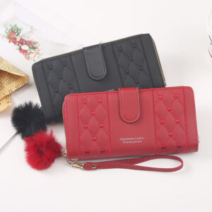 Women's Long Niche Design Wallet – Crossbody PU Leather Clutch for Daily Style | 7 Trendy Colors