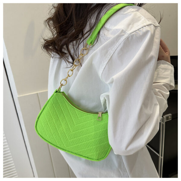 Simple Messenger Bag – Large Capacity Soft Felt Shoulder Bag - Image 5