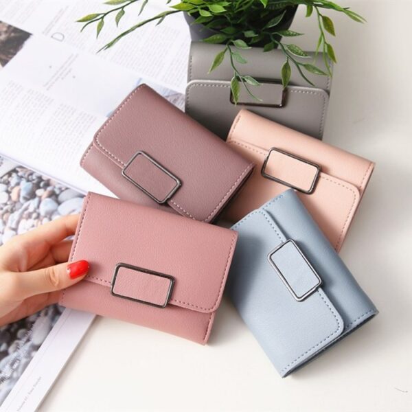 Plaid Fashion Wallet – Compact PU Leather Clutch with Multi-Compartment Organizer