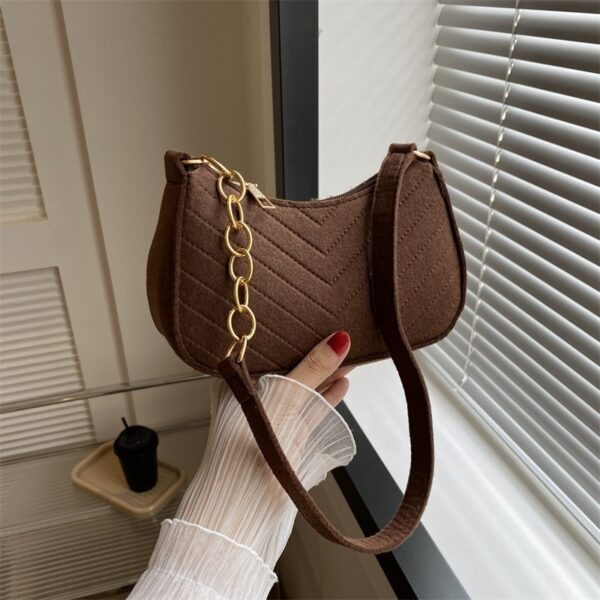 Simple Messenger Bag – Large Capacity Soft Felt Shoulder Bag - Image 9