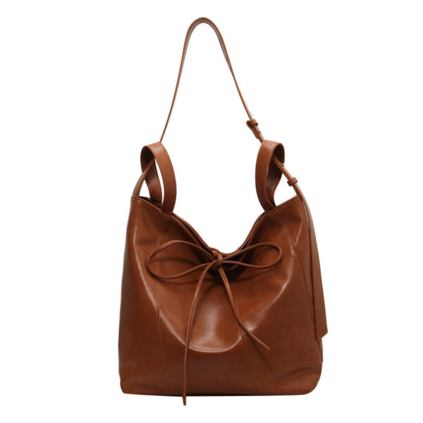Casual Large Capacity Tote Bag – Portable PU Fashion Bag with Phone Pocket & Urban Design - Image 9