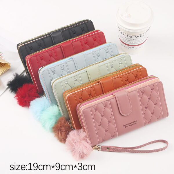 Women's Long Niche Design Wallet – Crossbody PU Leather Clutch for Daily Style | 7 Trendy Colors - Image 7