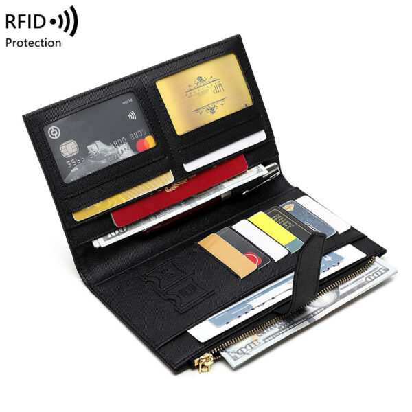 RFID-Blocking Travel Wallet – Anti-Theft Passport Holder with Waterproof Design for Men & Women - Image 3