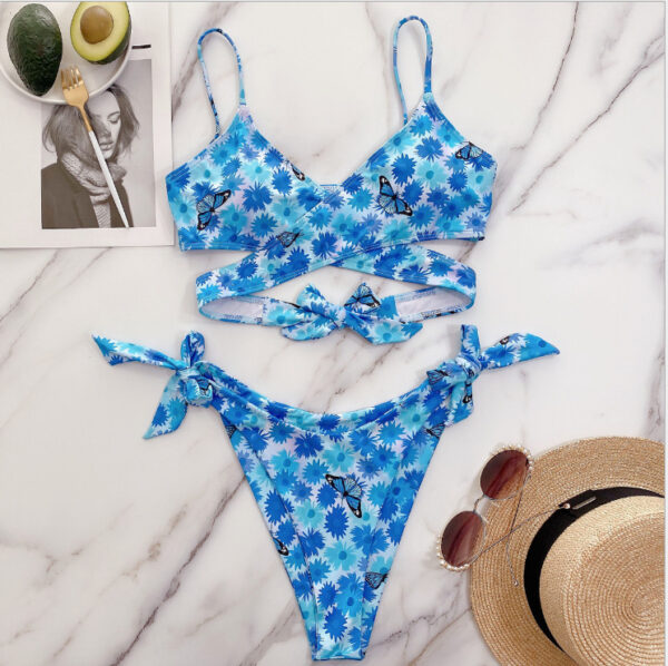 Women’s Sexy Backless Bikini Set – European & American Solid Color Swimwear | High-Cut Bottoms & Adjustable Ties - Image 9
