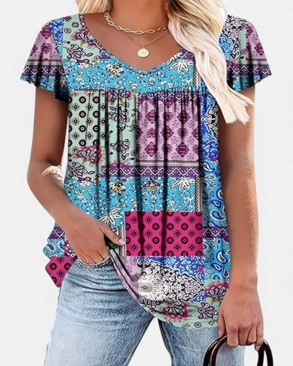 Women’s 3D Floral Sleeveless Vest – Loose Fit Summer Top with Digital Print - Image 6
