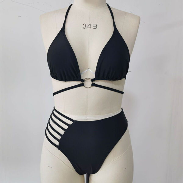 Leopard Print Bikini Set – Sexy Halter Neck Cutout Swimsuit for Women | Summer Beach & Pool Essential - Image 7