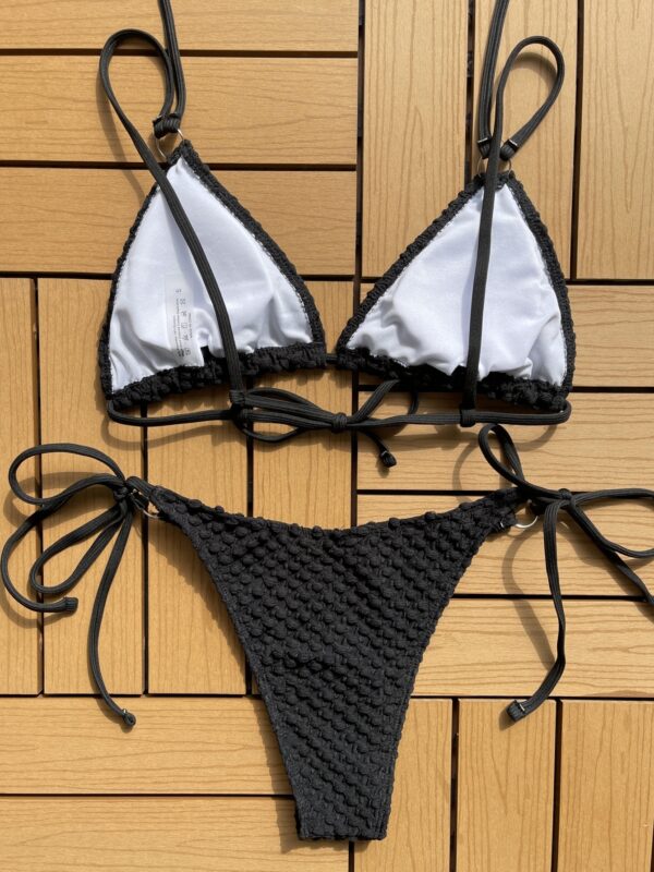 Women’s Bikini Swimsuit – Sporty Fission Design for Swimming & Beach | White, Black, Green | Sizes S-L - Image 10