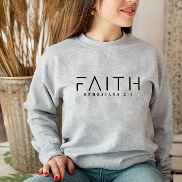 Trendy Faith Sweatshirt – Bible Verse Christian Pullover with Pocket | Unisex Japanese Korean Casual Style - Image 2